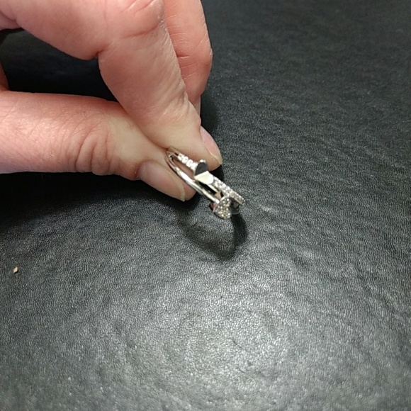 Jewelry - *Sale* Sterling silver two hearts ring